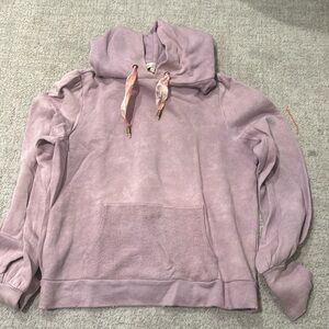 Loveshackfancy women’s hooded sweatshirt with floral strings size medium